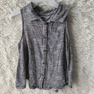 Old Navy Racerback Button Up Top